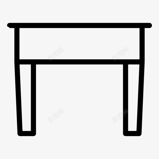 办公桌餐桌家具图标svg_新图网 https://ixintu.com 办公桌 家具 餐桌