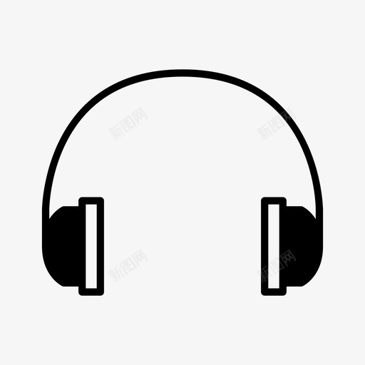 耳朵耳机音乐图标svg_新图网 https://ixintu.com 符号 耳朵 耳机 音乐