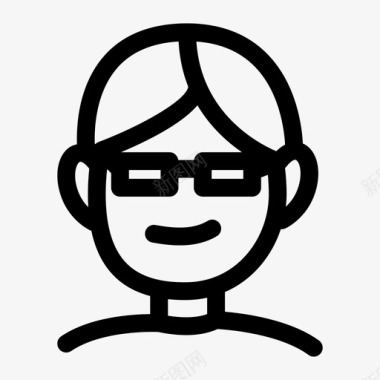人格拉sses书呆子图标图标