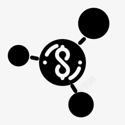 流量银行管理业务财务图标高清图片