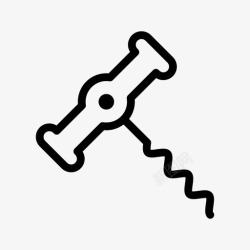 素描开瓶器开瓶器厨房厨房用具图标高清图片