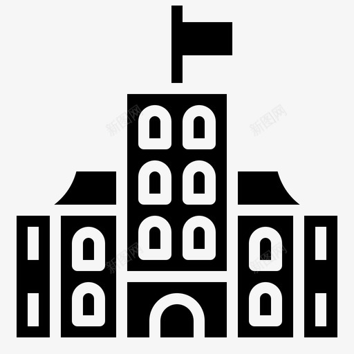 iolani宫殿建筑和城市教堂图标svg_新图网 https://ixintu.com iolani宫殿 地标 夏威夷雕文 建筑和城市 教堂 文化