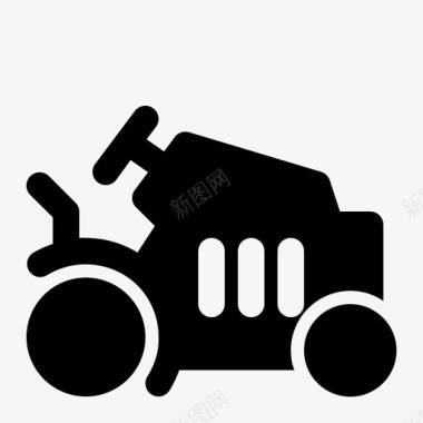 拖拉机建筑工业图标图标