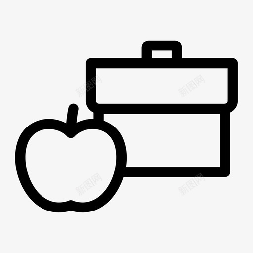 背包苹果行李学术媒体图标svg_新图网 https://ixintu.com 学术媒体 背包苹果 行李