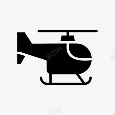 直升机飞机紧急情况图标图标
