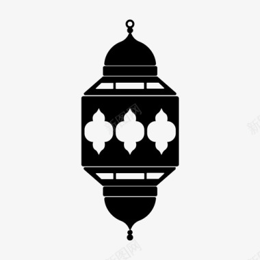 灯笼阿拉伯语开斋节图标图标