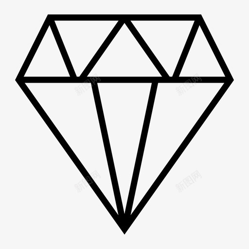 钻石珍贵优质图标svg_新图网 https://ixintu.com 优质 商务 珍贵 钻石