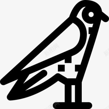 埃及鸟文化埃及图标图标