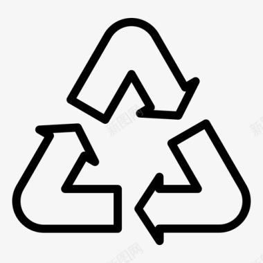 环境可持续性环保性回收利用图标图标