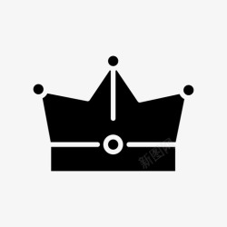 君主制皇冠国王君主制图标高清图片