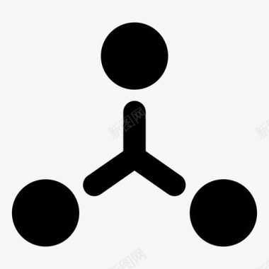 团队合作联系图表图标图标
