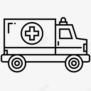 救护车护理急救图标图标