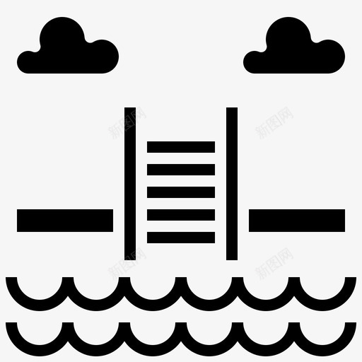 游泳池练习梯子夏季图标svg_新图网 https://ixintu.com 夏季 梯子 水 游泳池 游泳池练习 跳水雕文