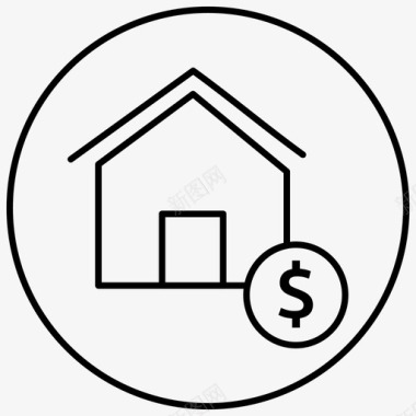 房贷房产价值图标图标