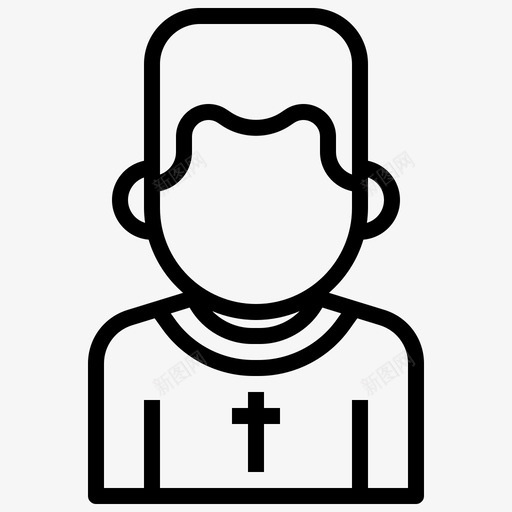 牧师化身圣餐图标svg_新图网 https://ixintu.com 人 化身 圣餐 基督教大纲 宗教 牧师