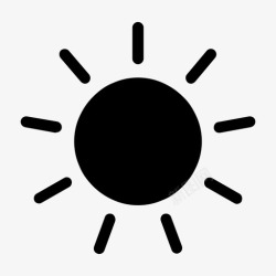 太阳灯太阳灯光图标高清图片