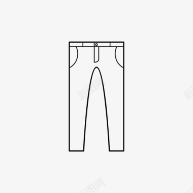 牛仔裤布料衣服图标图标