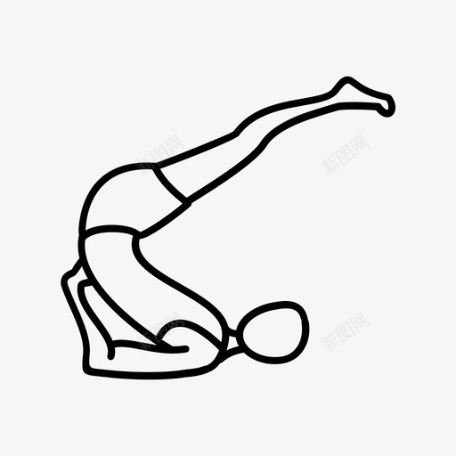 有支撑的肩膀站立体位姿势图标svg_新图网 https://ixintu.com 体位 姿势 支撑 瑜伽 站立 肩膀 身材