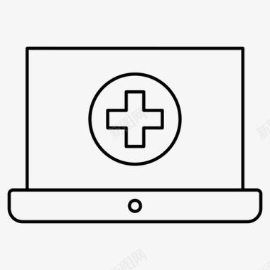 笔记本电脑文件医疗图标图标
