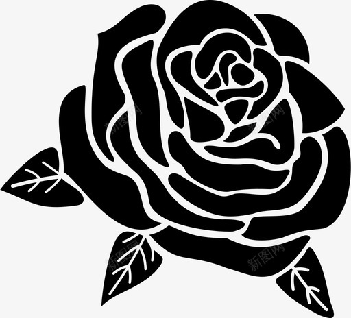 玫瑰美人观赏植物图标svg_新图网 https://ixintu.com 玫瑰 玫瑰花 白玫瑰 红玫瑰 美人 观赏植物