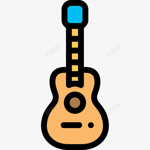 吉他艺术家工作室12线性颜色图标svg_新图网 https://ixintu.com 吉他 工作室 线性 艺术家 颜色