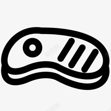 烧烤食物肉图标图标