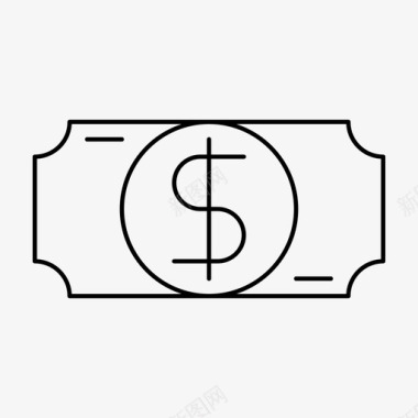优惠券货币美元图标图标