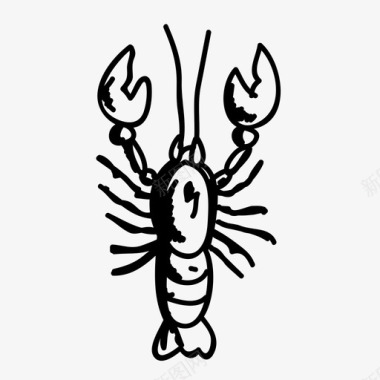 龙虾动物食物图标图标