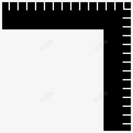 测量仪器尺子图标svg_新图网 https://ixintu.com 仪器 学生黑暗图标 尺子 测量