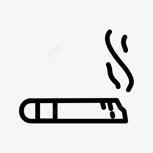 雪茄烟图标svg_新图网 https://ixintu.com 雪茄