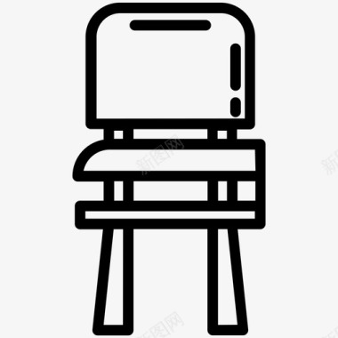 椅子学校座位图标图标