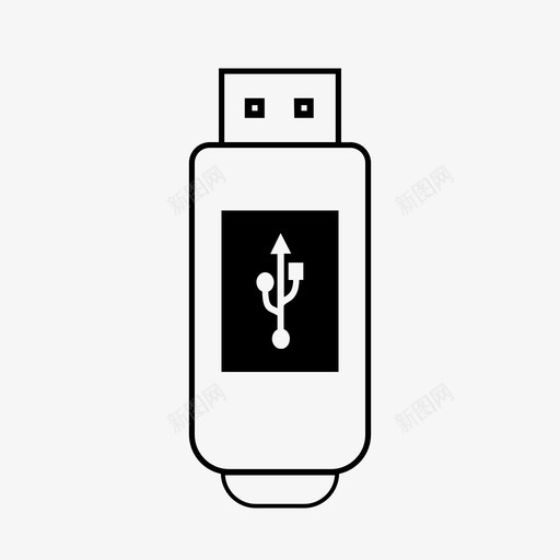 usb数据存储闪存图标svg_新图网 https://ixintu.com usb usb电缆 数据存储 闪存