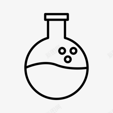 化学品锥形瓶佛罗伦萨烧瓶图标图标