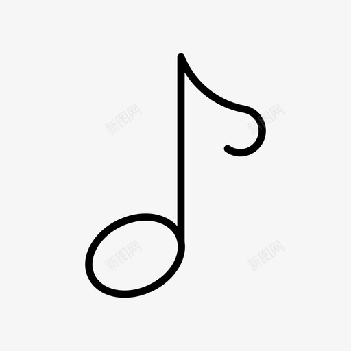 音符音乐符号教育图标svg_新图网 https://ixintu.com 教育 符号 音乐 音符