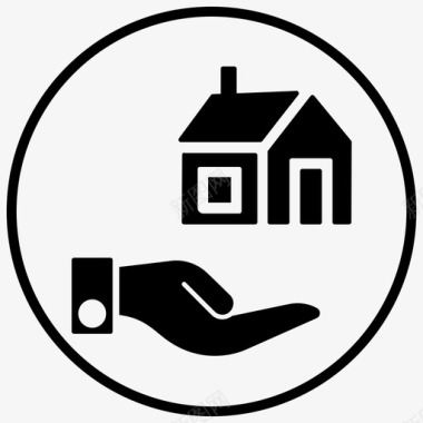 住房贷款购房房产图标图标