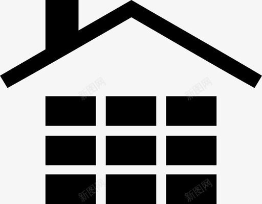 住宅货物供应商图标svg_新图网 https://ixintu.com 仓库 住宅 供应商 货物