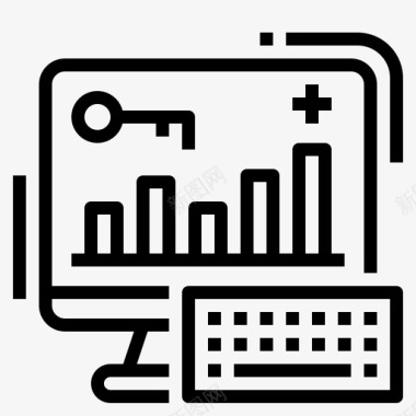 关键词分析计算机图标图标