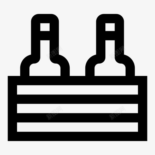 啤酒包装酒类饮料图标svg_新图网 https://ixintu.com 包装 啤酒 酒类 饮料 黑线