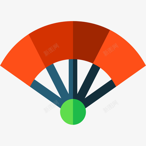 风扇忍者26扁平图标svg_新图网 https://ixintu.com 忍者 扁平 风扇