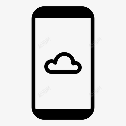 云互联网在线图标svg_新图网 https://ixintu.com 互联网 在线 手机 智能 电话 虚拟