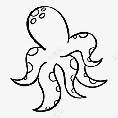 章鱼动物食物图标图标