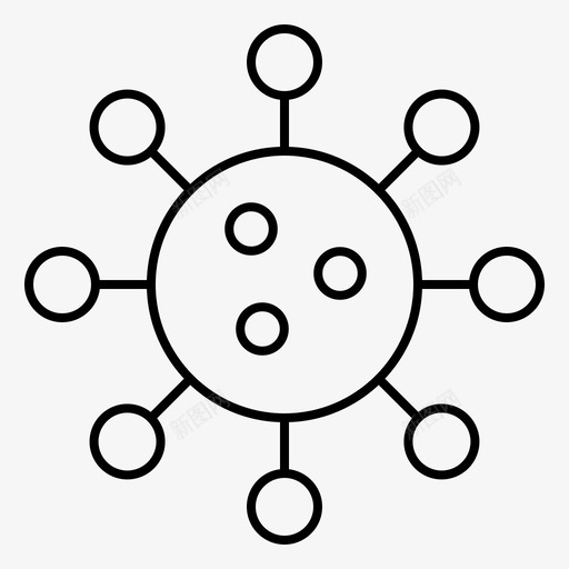 生物化学生物学细胞图标svg_新图网 https://ixintu.com 实验室 生物化学 生物学 细胞