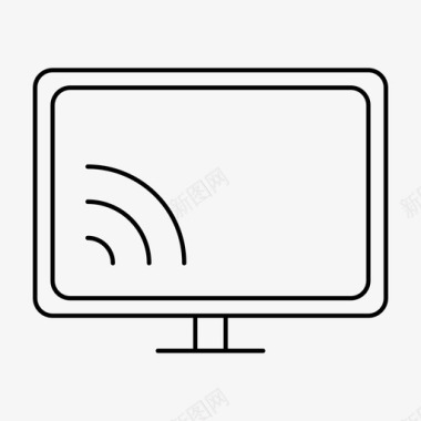 信号网络显示器屏幕图标图标