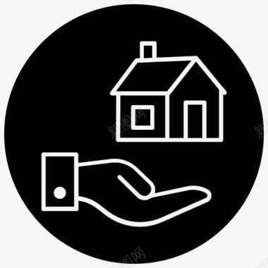 房屋贷款买房房产图标图标