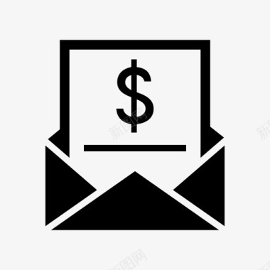 税务电子邮件发票图标图标