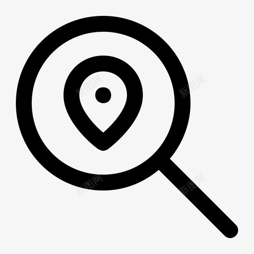 查找位置方向地图图标svg_新图网 https://ixintu.com 位置 地图 导航 方向 查找
