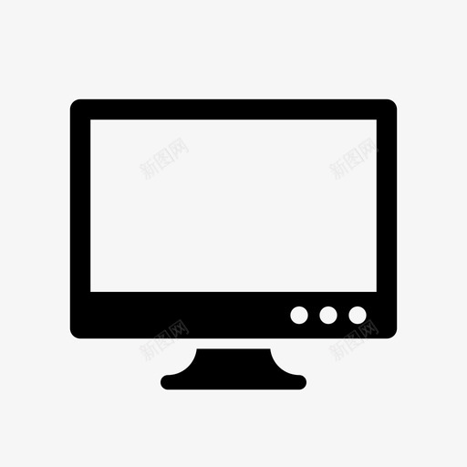桌面显示器pc图标svg_新图网 https://ixintu.com pc 屏幕 显示器 桌面 计算机