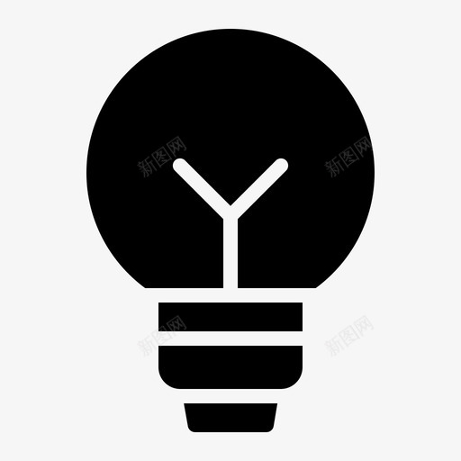 灯泡的想法灯学校符号图标svg_新图网 https://ixintu.com 学校 想法 灯泡 符号