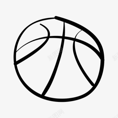 篮球运动健身图标图标