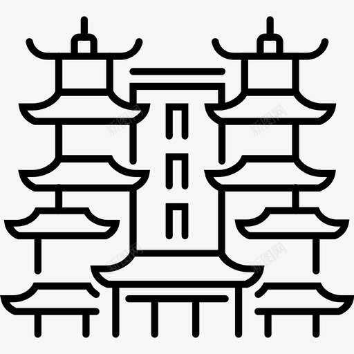 佛牙舍利寺新加坡图标svg_新图网 https://ixintu.com 佛牙舍利寺 新加坡